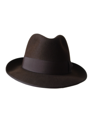 Classic Fedora Hat - Brown