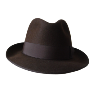 Classic Fedora Hat - Brown