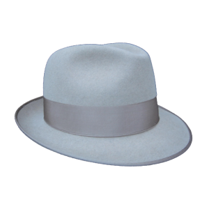 Classic Fedora Hat - Silver Grey