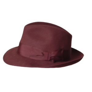 Classic Fedora Hat - Wine