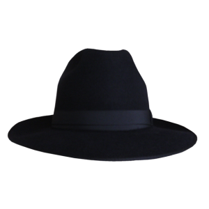 Classic Wide Brim Hat - Black