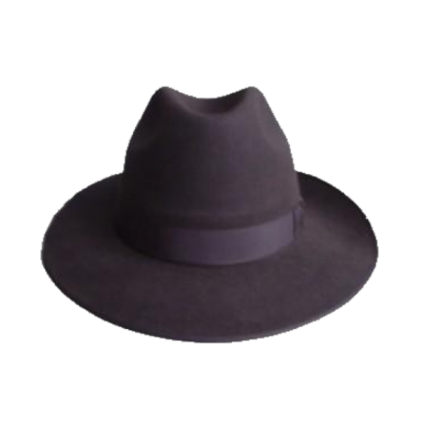 Classic Wide Brim Hat - Brown