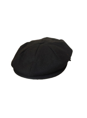 Melton 8 Section Cap - Black