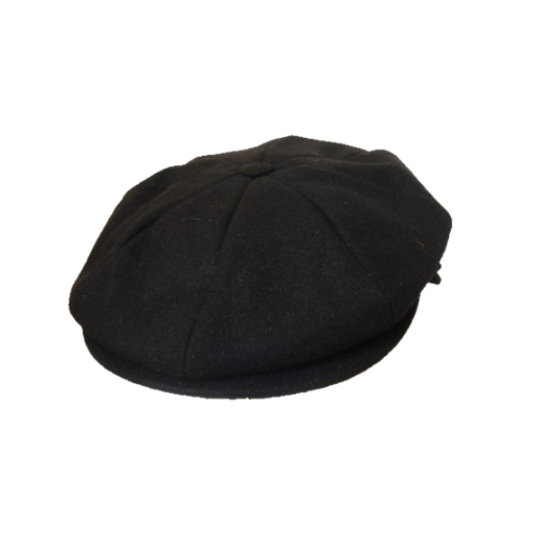 Melton 8 Section Cap - Black