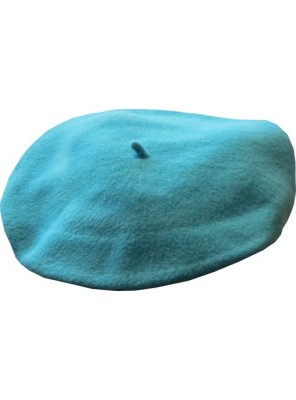 11" Wool Beret - Aqua