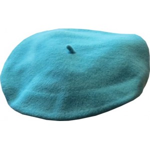 11" Wool Beret - Aqua