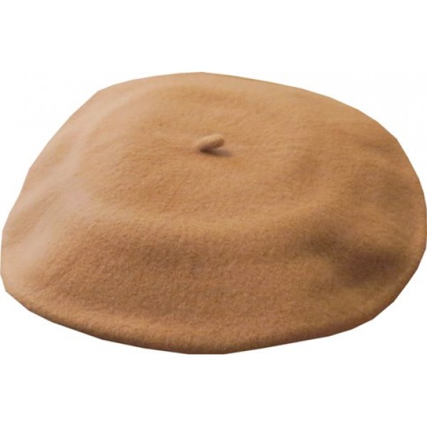 11" Wool Beret - Camel