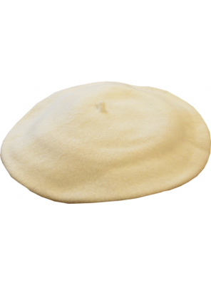 11" Wool Beret - Cream