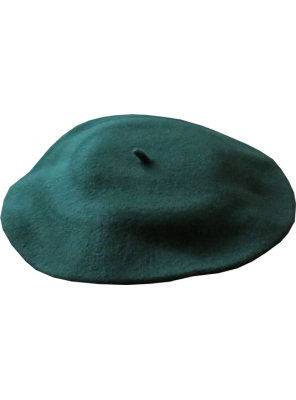 11" Wool Beret - Green