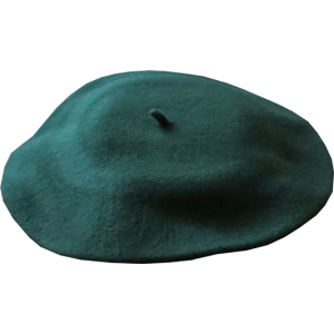 11" Wool Beret - Green