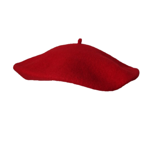 11" Wool Beret - Red