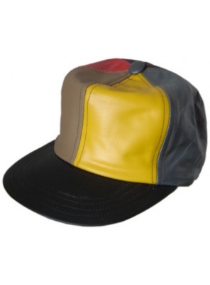 Leather Base Ball Cap - Multy Coloured