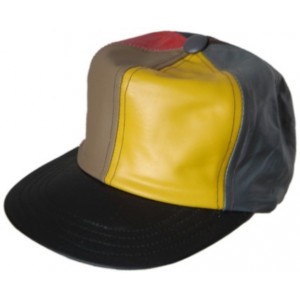 Leather Base Ball Cap - Multy Coloured