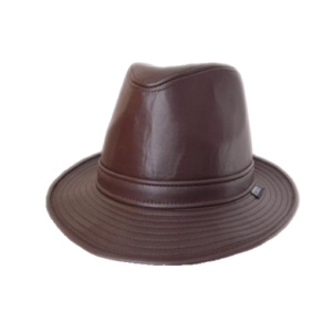 Leather Trilby - Brown