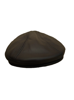Flat Cap - In Brown Leather