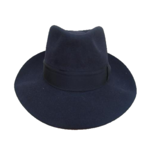 Low Crown Fedora Hat - Navy