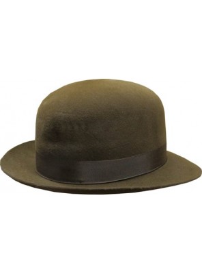 Open Crown Fedora Hat - Brown