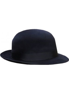 Open Crown Fedora Hat - Navy