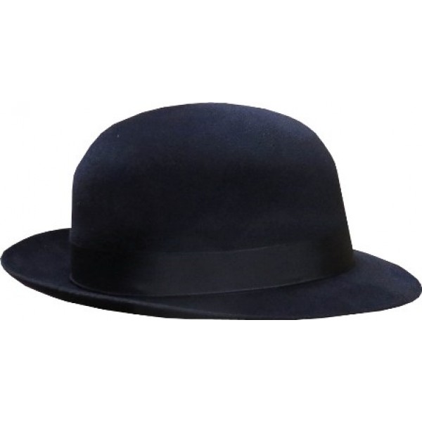 Open Crown Fedora Hat - Navy